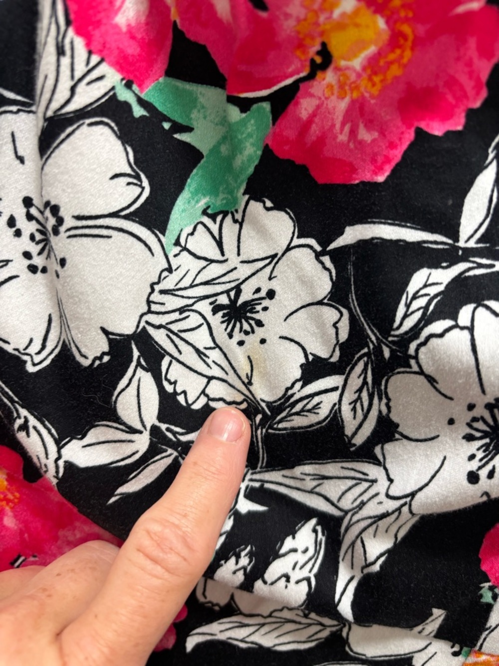 TORRID Sz 22 Sweetheart Neckline Sleeveless Black & White Floral Dress - Picture 10 of 13